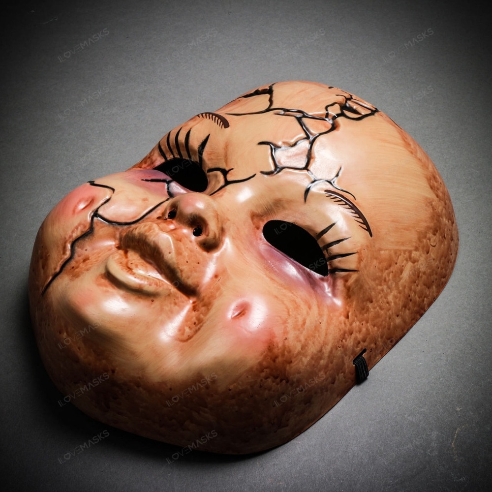 Halloween Scary Horns Devil Full Face Costume Mask